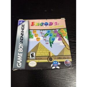 Snood 2 On Vacation‎ Game Boy Advance GBA Cartridge and Box CIB